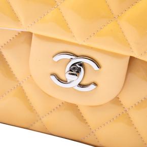 Chanel Yellow Jumbo Classic Patent Double Flap 5