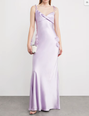 Self-Portrait Satin Floral Maxi Dress 2