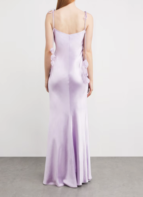 Self-Portrait Satin Floral Maxi Dress 4