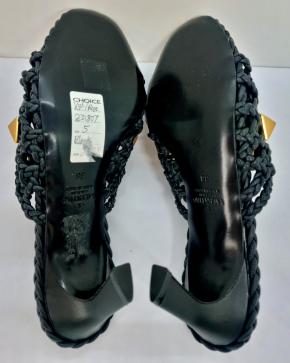 Valentino Black Roman Stud Mules 11