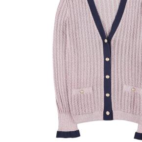 Chanel Silk Knit V-Neck Cardigan 5