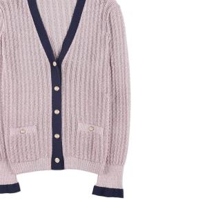 Chanel Silk Knit V-Neck Cardigan 4