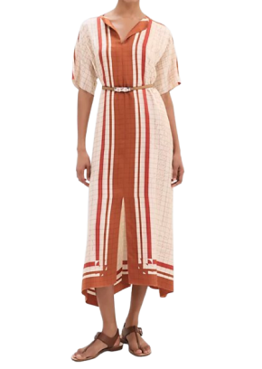 Hermes Coaching Deja Vu Belted Caftan 3
