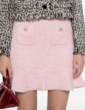 Self-Portrait Knit Mini Skirt 5