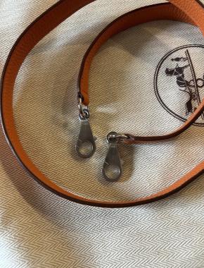 Hermes Orange Shoulder Strap 90cms 5