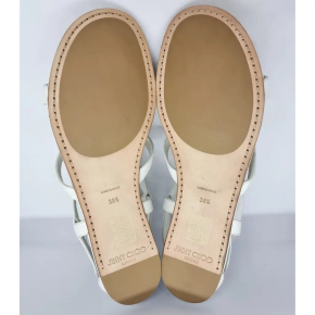 Jimmy Choo Embellished Flat Sandals 8