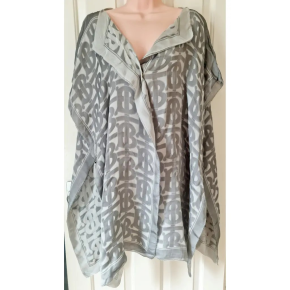 Burberry Silk Logo Poncho/Cover Up 3