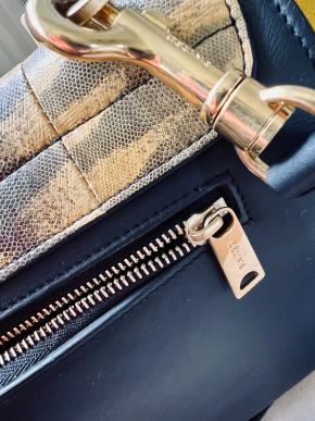 Celine Navy/Yellow Trapeze Bag 7