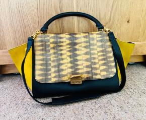 Celine Navy/Yellow Trapeze Bag 13