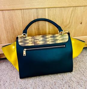 Celine Navy/Yellow Trapeze Bag 10