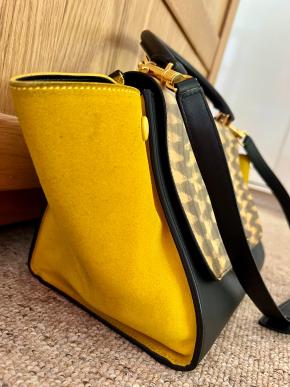 Celine Navy/Yellow Trapeze Bag 4