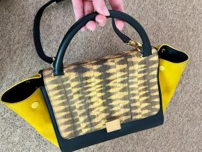 Celine Navy/Yellow Trapeze Bag 16