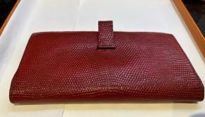 Hermes Red Lizard beam Wallet 2