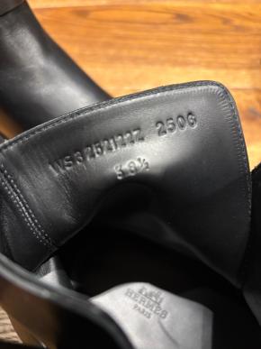 Hemres Black Leather Jeff Ankle Boots 4