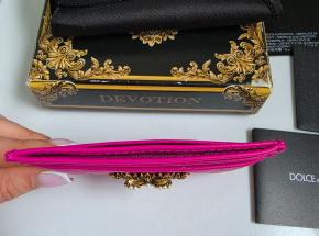 Dolce & Gabbana Pink Leather Card Holder 9