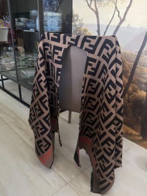 Fendi Cashmere/Wool Zucca Cape 2