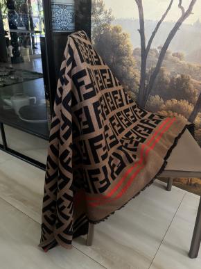 Fendi Cashmere/Wool Zucca Cape 3