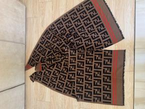 Fendi Cashmere/Wool Zucca Cape 7