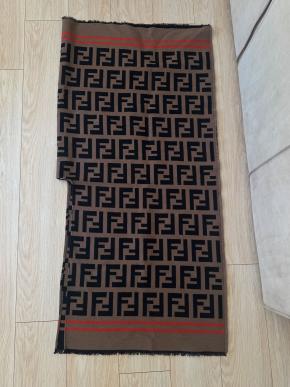 Fendi Cashmere/Wool Zucca Cape 8