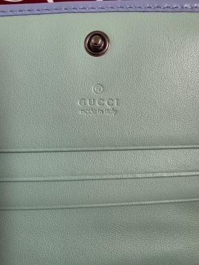 Gucci Multi Colour Striped Marmont Wallet 12