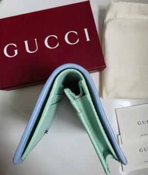 Gucci Multi Colour Striped Marmont Wallet 9