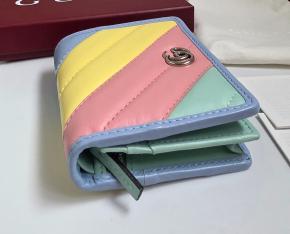 Gucci Multi Colour Striped Marmont Wallet 8