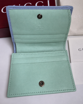 Gucci Multi Colour Striped Marmont Wallet 10
