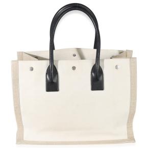 Saint LaurentLinen Rive Gauche Tote 2