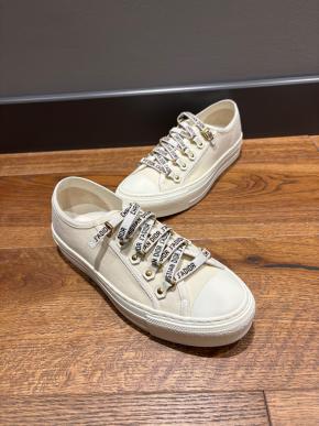 Dior White Canvas Trainers 10