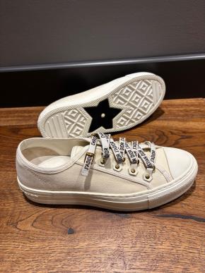 Dior White Canvas Trainers 11