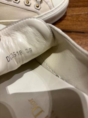 Dior White Canvas Trainers 8