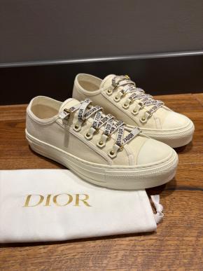 Dior White Canvas Trainers 4