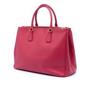 Prada Red Large Saffiano Lux Galleria Double Zip Satchel 2