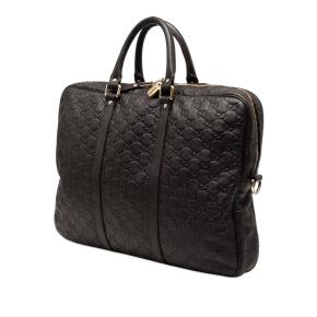 Gucci Black Guccissima Business Bag 2