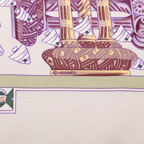 Hermes Printed Rencontre Oceane Silk Scarf 90 4