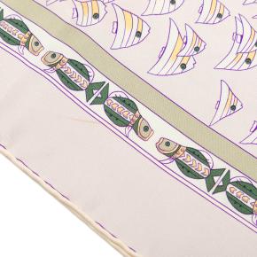Hermes Printed Rencontre Oceane Silk Scarf 90 8
