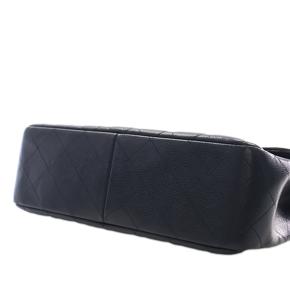 Cahenl Black Jumbo Classic Caviar Single Flap 13