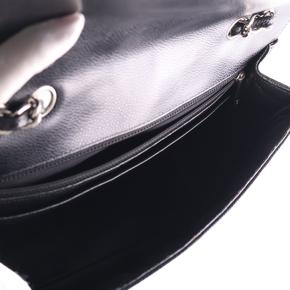 Cahenl Black Jumbo Classic Caviar Single Flap 6
