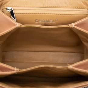 Chanel Tan Washed Lambskin Bijoux Chain Accordion Flap 4