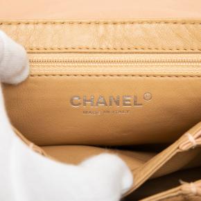 Chanel Tan Washed Lambskin Bijoux Chain Accordion Flap 5