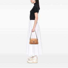 Chanel Tan Washed Lambskin Bijoux Chain Accordion Flap 7