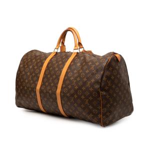 Louis Vuitton Coated Canvas Monogram Keepall 60 2