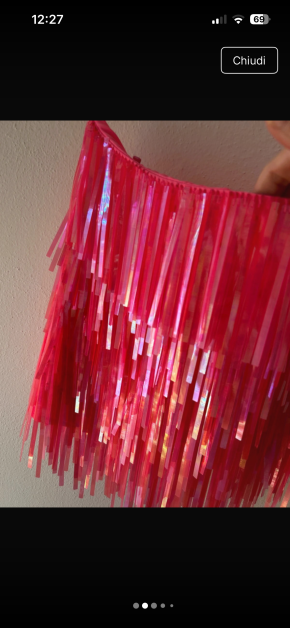 MaxMara Red Sequin Mini Skirt 3