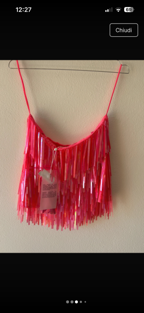 MaxMara Red Sequin Mini Skirt 4