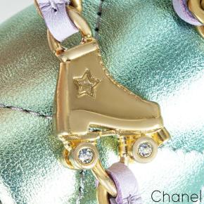 Chanel  Rainbow Lambskin Leather Strass Wallet 4