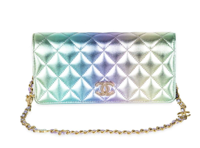 Chanel  Rainbow Lambskin Leather Strass Wallet 2