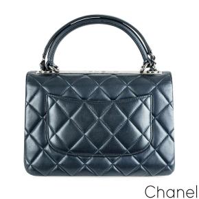 Chanel Trendy CC Small Navy Flap Bag 2