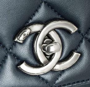 Chanel Trendy CC Small Navy Flap Bag 5