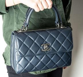 Chanel Trendy CC Small Navy Flap Bag 6