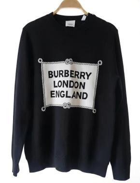 Burberry Black Rigging Intarsia Wool Sweater 9